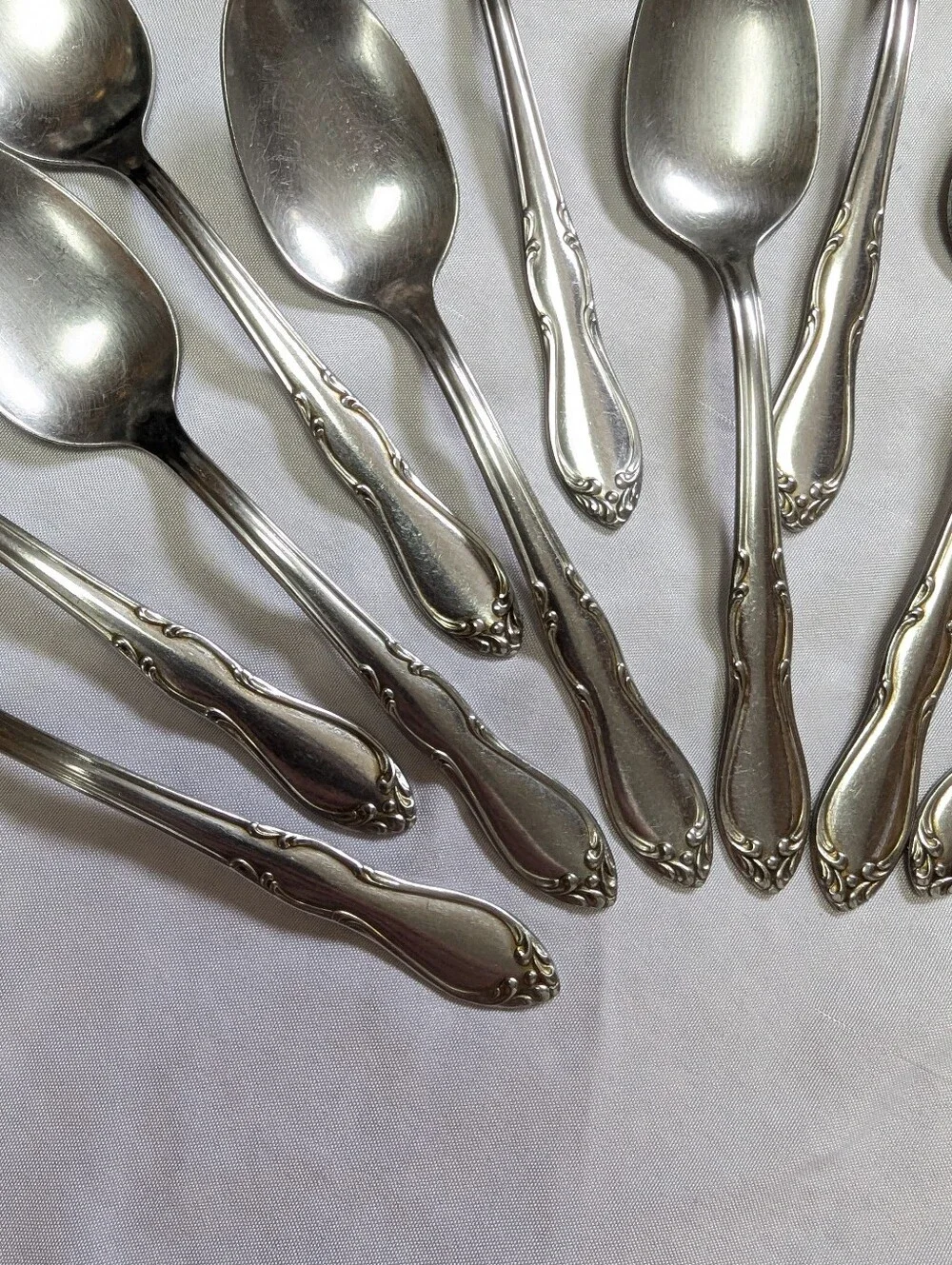 Onieda Homestead Simeon & George Rodgers Stainless Steel Teaspoons Set Of 16